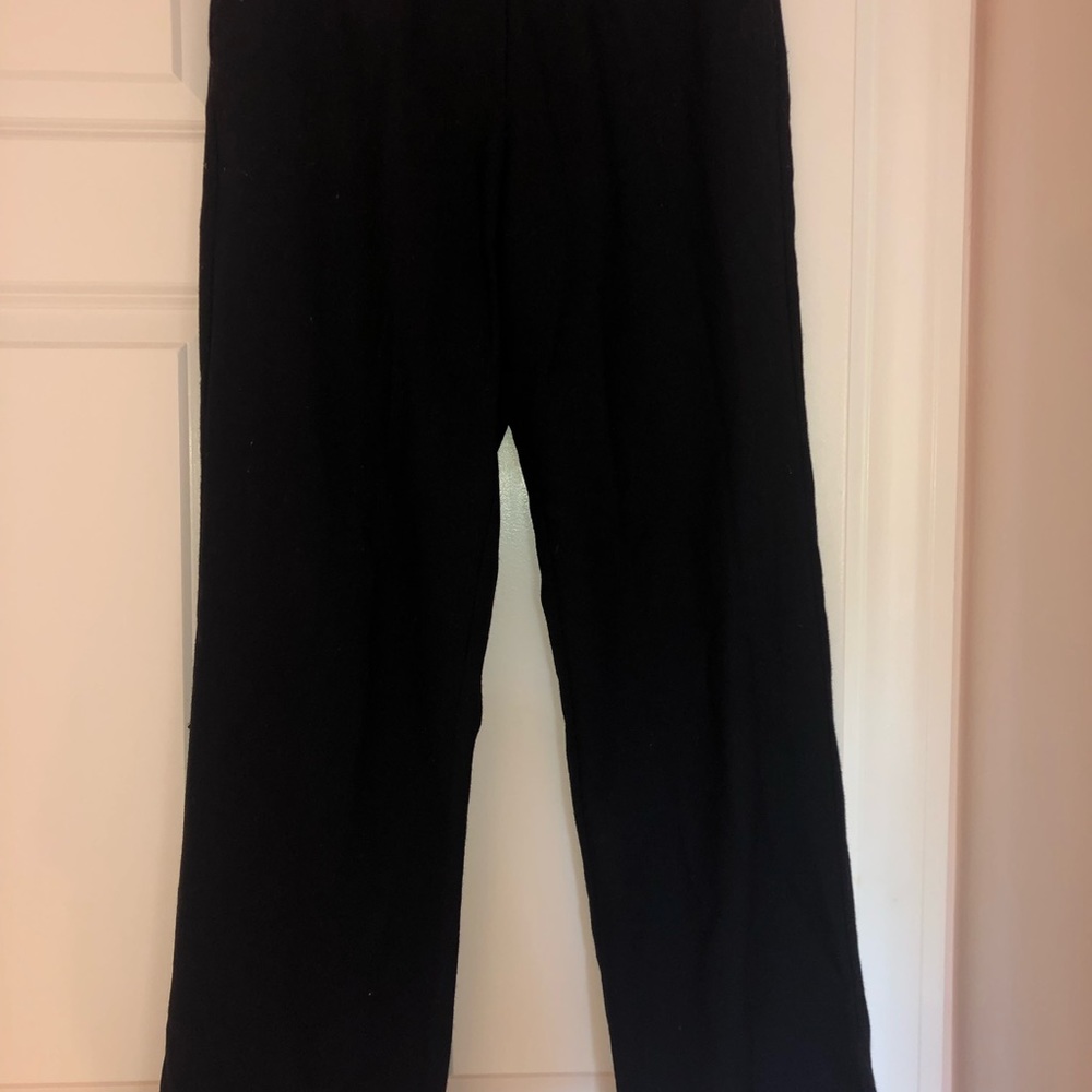 Navy Samsoe Dress pants. Wool linen blend.